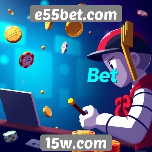 Variedade de jogos disponíveis no e55bet